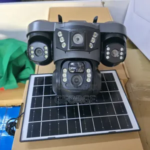 V380 3 Lens Solar Camera – Full Hd 360° Outdoor Security CCTV