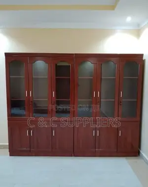 Office Cabinets; 6-Door Wooden Executive Office Cabinet