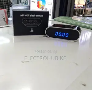 Digital Clock With Hidden Camera - Smart Home Security