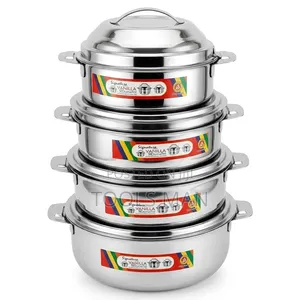 Signature Vanilla Insulated Hot Pot Set 4 Piece Stainless Steel.