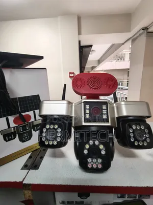  Resolution 4lens 4g Model Solar Powered Alarm Siren Outdoor CCTV