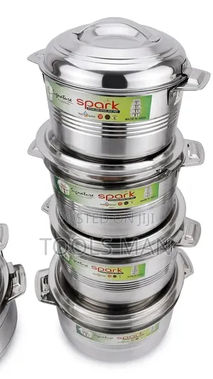 Signature Spark Stainless Steel Hot Pot Set 4 Pieces.