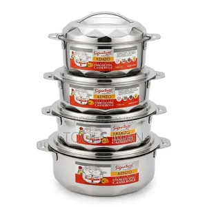 Signature Kenzo Insulated Stainless Steel Casserole Hot Pot Set 4pc.