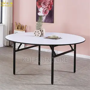 Office Table : 1.5m Waterproof Foldable Round Conference Table