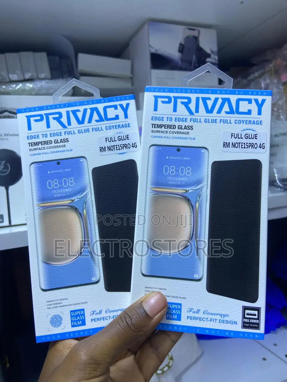 Redmi Note 15 Pro Privacy Glass Protector Full Glue
