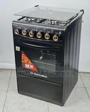 Black Electromate Full Gas Cooker