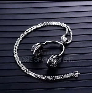 Music Headphones Pendant Necklace