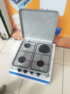 Nunix 3+1 Table Top Cooker Lt04-02 Gas + Electric