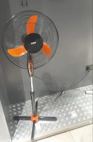 Mika 16 Inches Orange Black Standing Fan