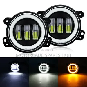 Led Universal Fog Lights With DRL Indicator Fit Most Cars