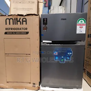 Mika 86 Litres Double Door Mini Fridge With Freezer