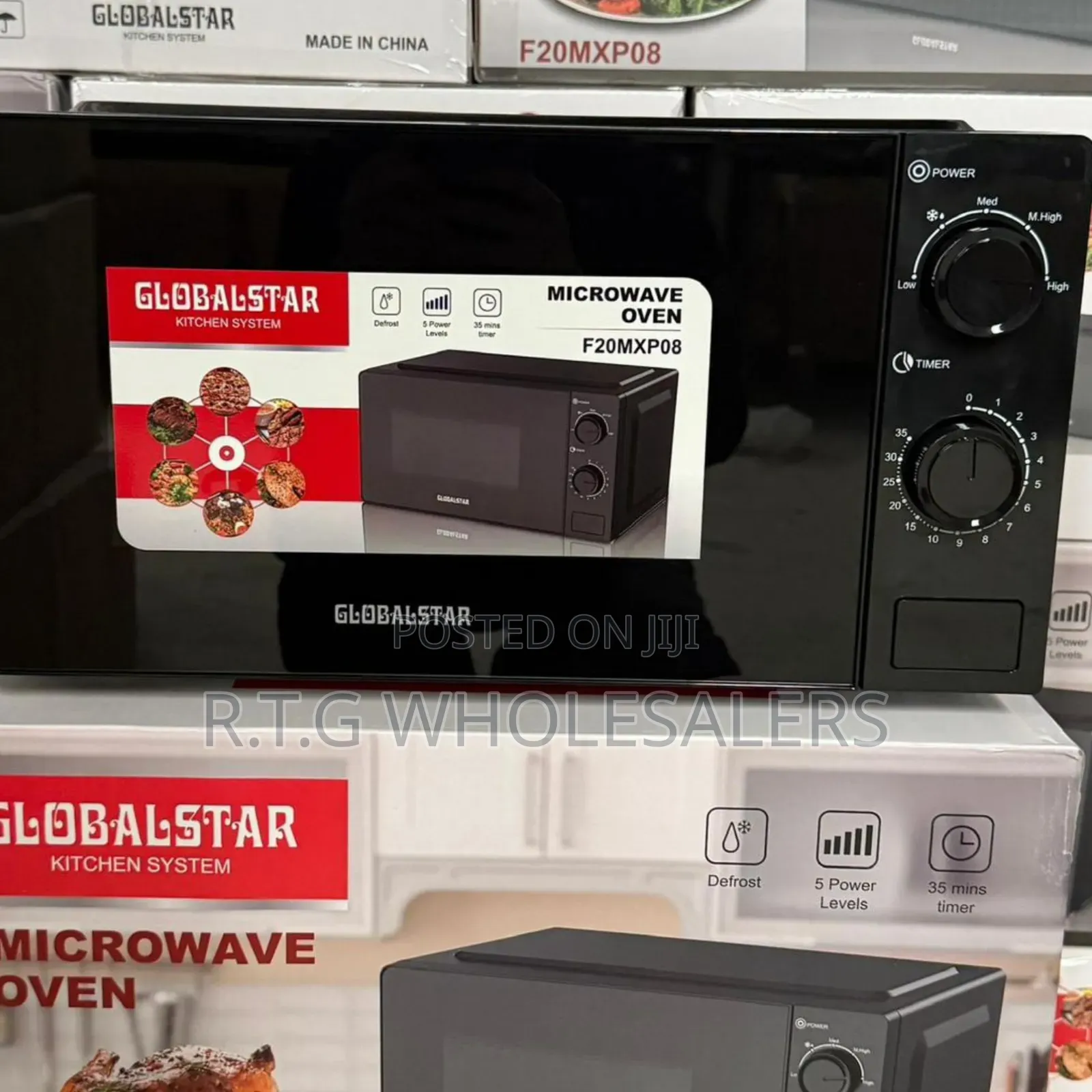 Globalstar 20l Silver Manual Microwave Oven