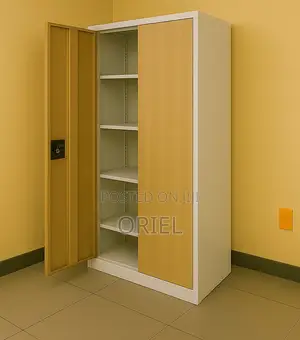 Office Cabinet : Office Steel 2-Door Brown Filing Cabinet