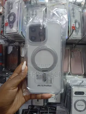 Clear Protective Phone Case Designed for the iPhone 15 Pro Max.