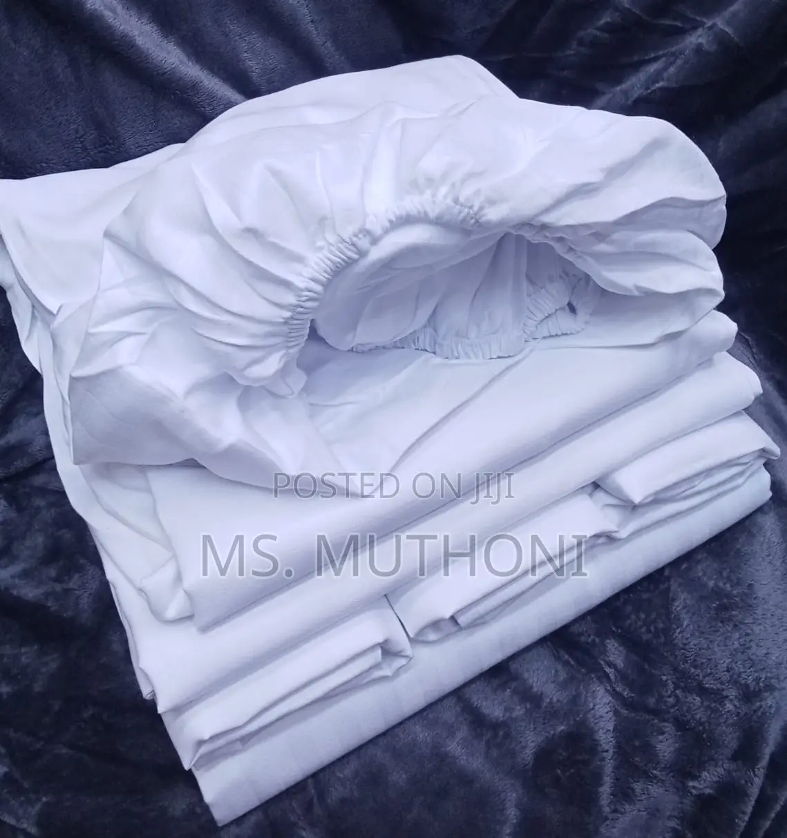 (6*6 ) 6 PCS Striped Fitted Bedsheet Sets*
