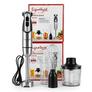 Signature 4-in-1 Professional Steel Hand Blender Set Model 225.