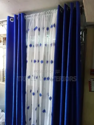 Cool Tone Blue Curtains for Peaceful Living