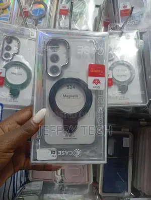 Brand Transparent Magnetic Phone Case for the Samsung Galaxy S24.