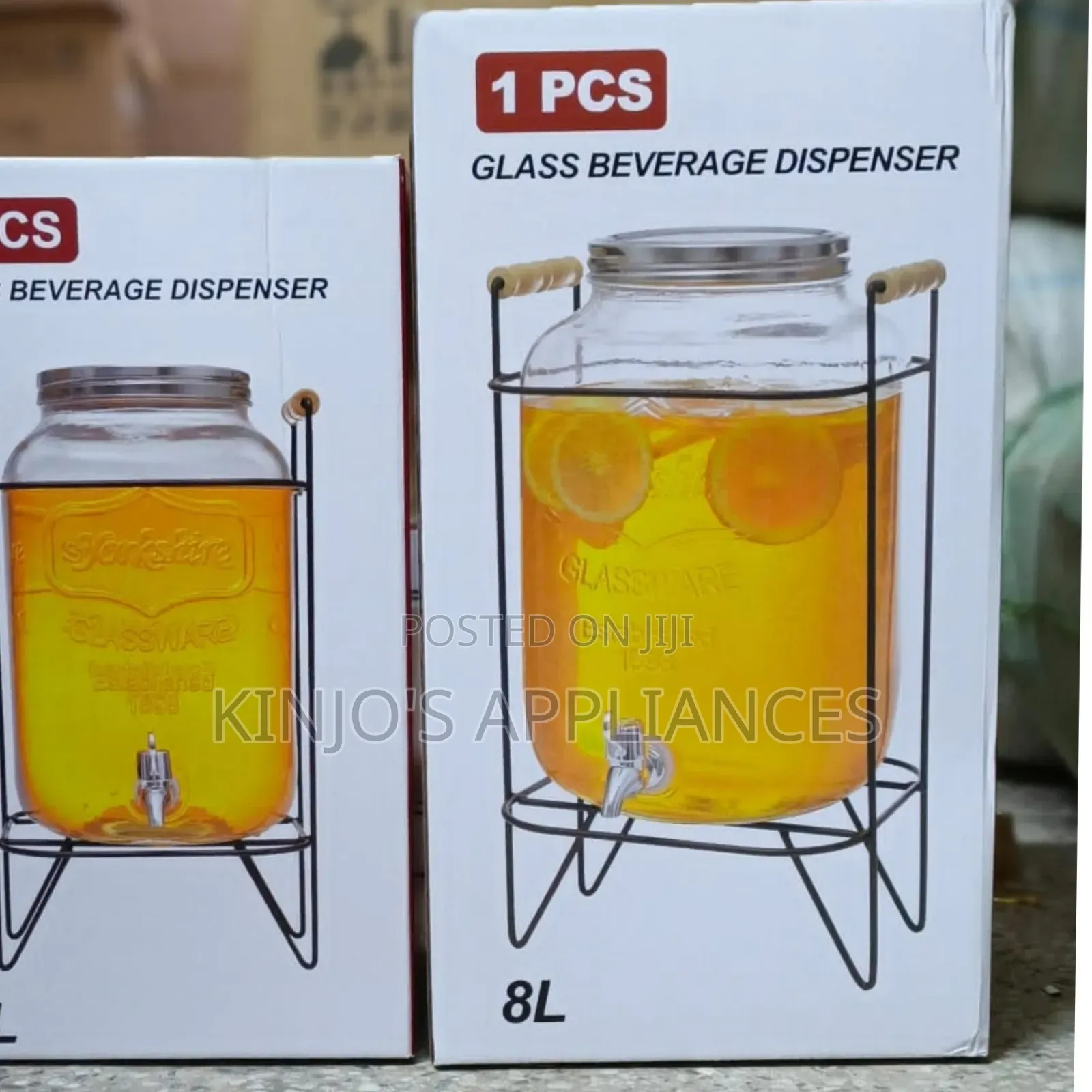 Glass 8litres Juice Dispensers