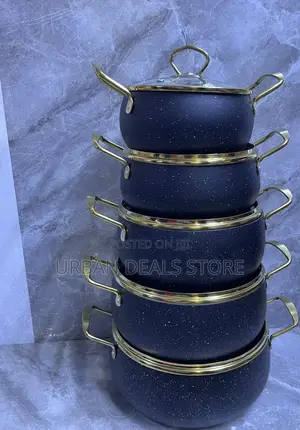 10pcs Amber Granite Cookware Set