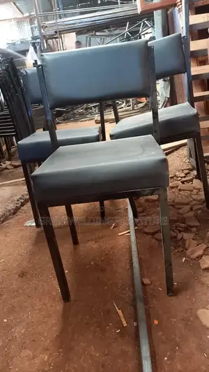 Black Modern Non Rotating Office Chair