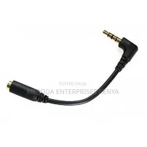 3.5mm Jack 3 Pole TRS Male to 4 Pole TRRS Female Microphone Adapter