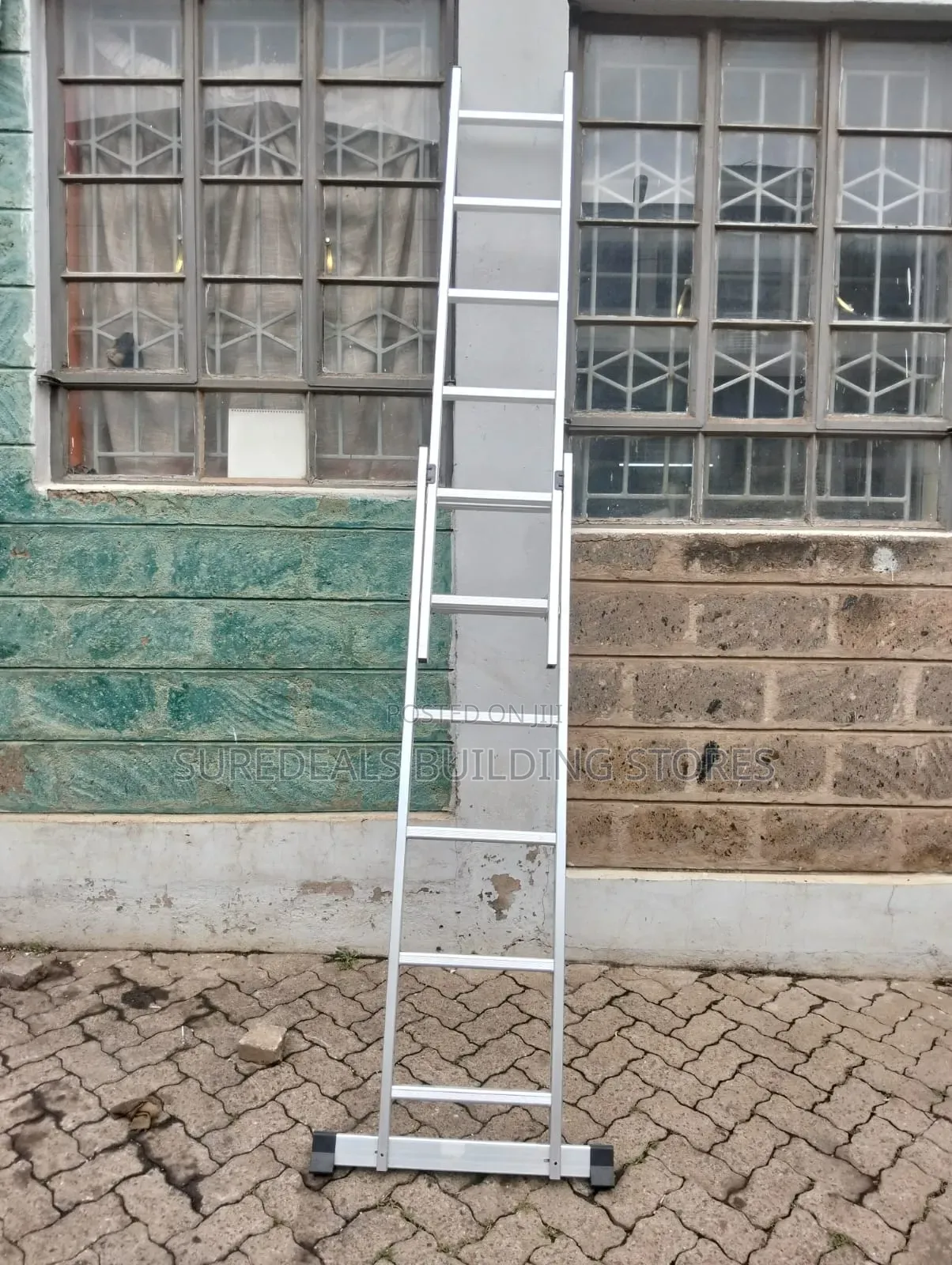 Aluminum Double Extension Ladder 2*6steps