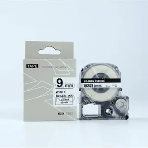 Epson Ss-9kw 9mm X 8m Black on White Tape