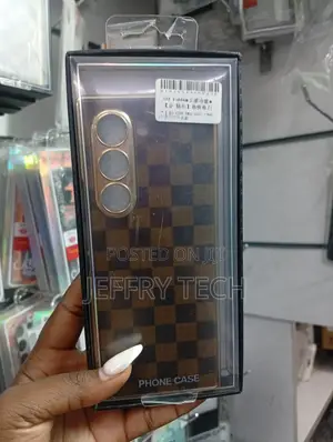 Brown Phone Case Designed for the Samsung Galaxy Z Fold Series.
