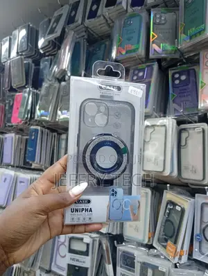 Clear Phone Case With a Magnetic Ring Stand