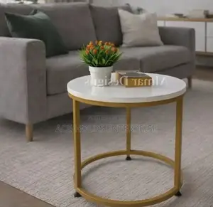 Nobel MDF Wooden Round Coffee Table - 45*50cm