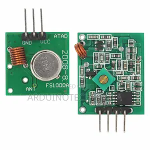 433mhz Rf Transmitter and Receiver Module Link Kit.