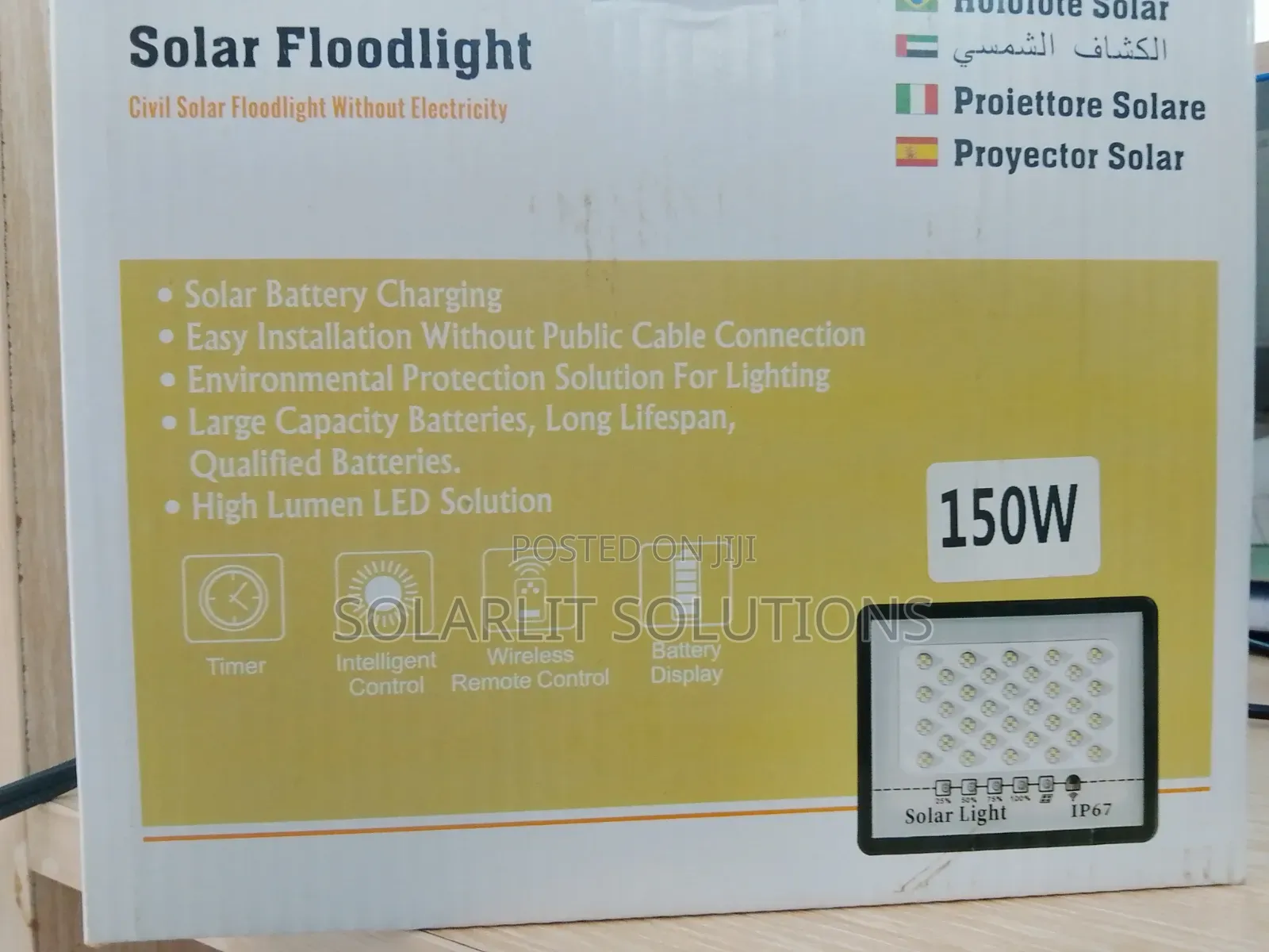 Solar Flood Light 150w