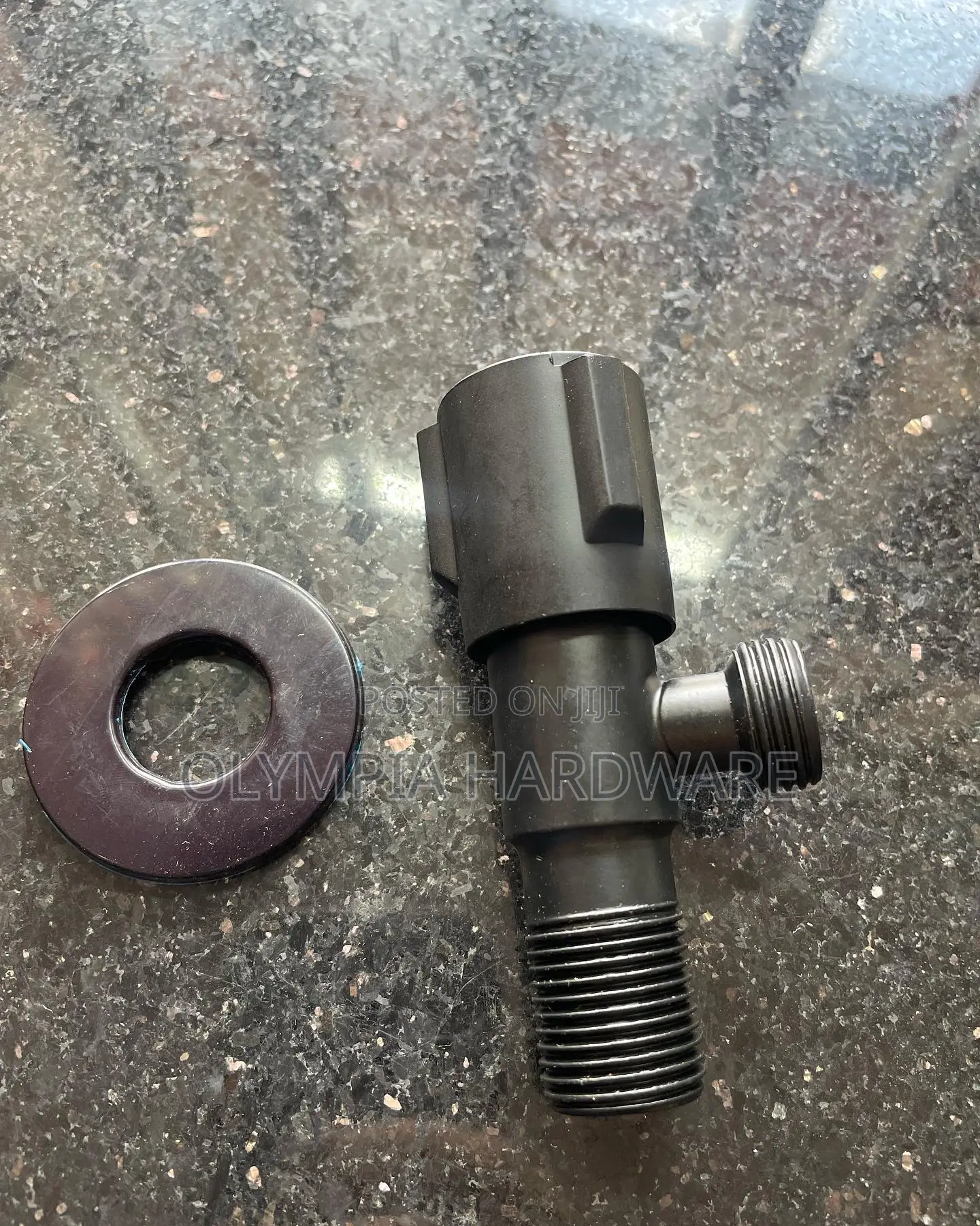 Black Angle Valve ( Single)
