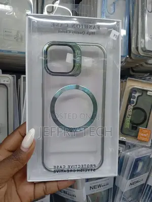 Transparent Magsafe Phone Case Designed for an iPhone 15.