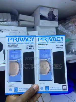 Redmi Note 15 Privacy Glass Protector Full Glue
