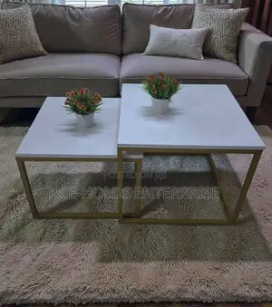 Bree Coffee Table Square Nesting Table - Minimalist Sturdy Structure