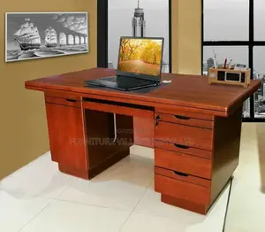 1.2m Mahogany Executive Computer Desk With Drawers