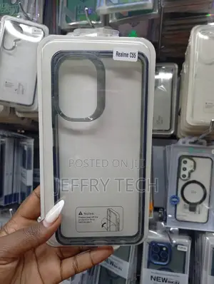 Transparent Protective Back Case Designed for the Realme C55