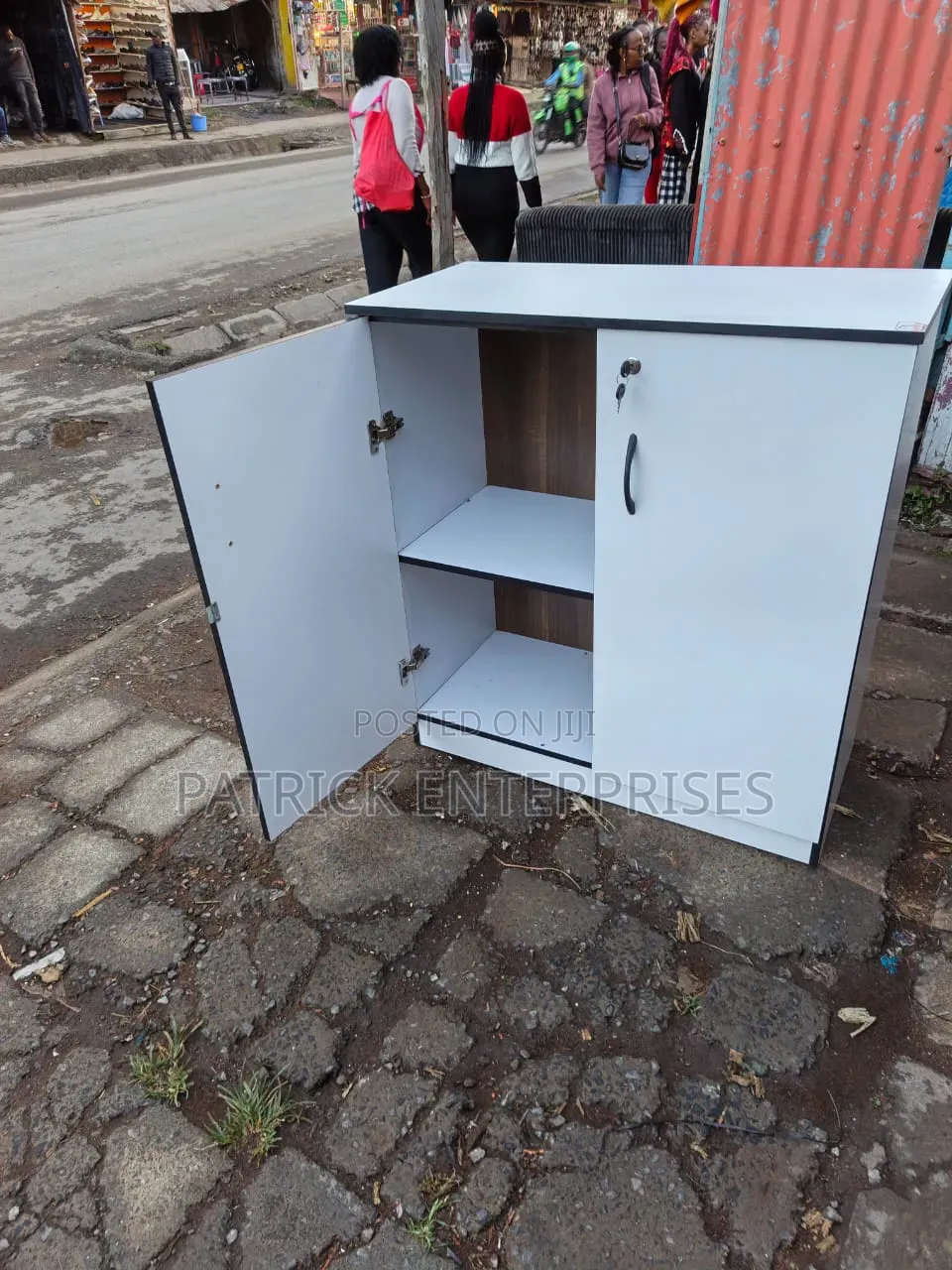 Modern MDF Side Storage Cabinet/ Bookshelf