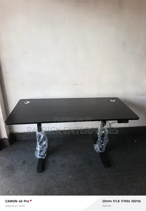Modern Adjustable Motorists Electric Computer/ Study Desk Black