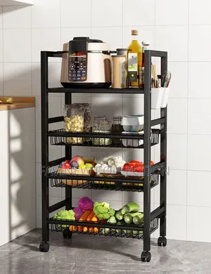 Maximize Your Kitchen Space With This 4-Tier Rolling Organizer
