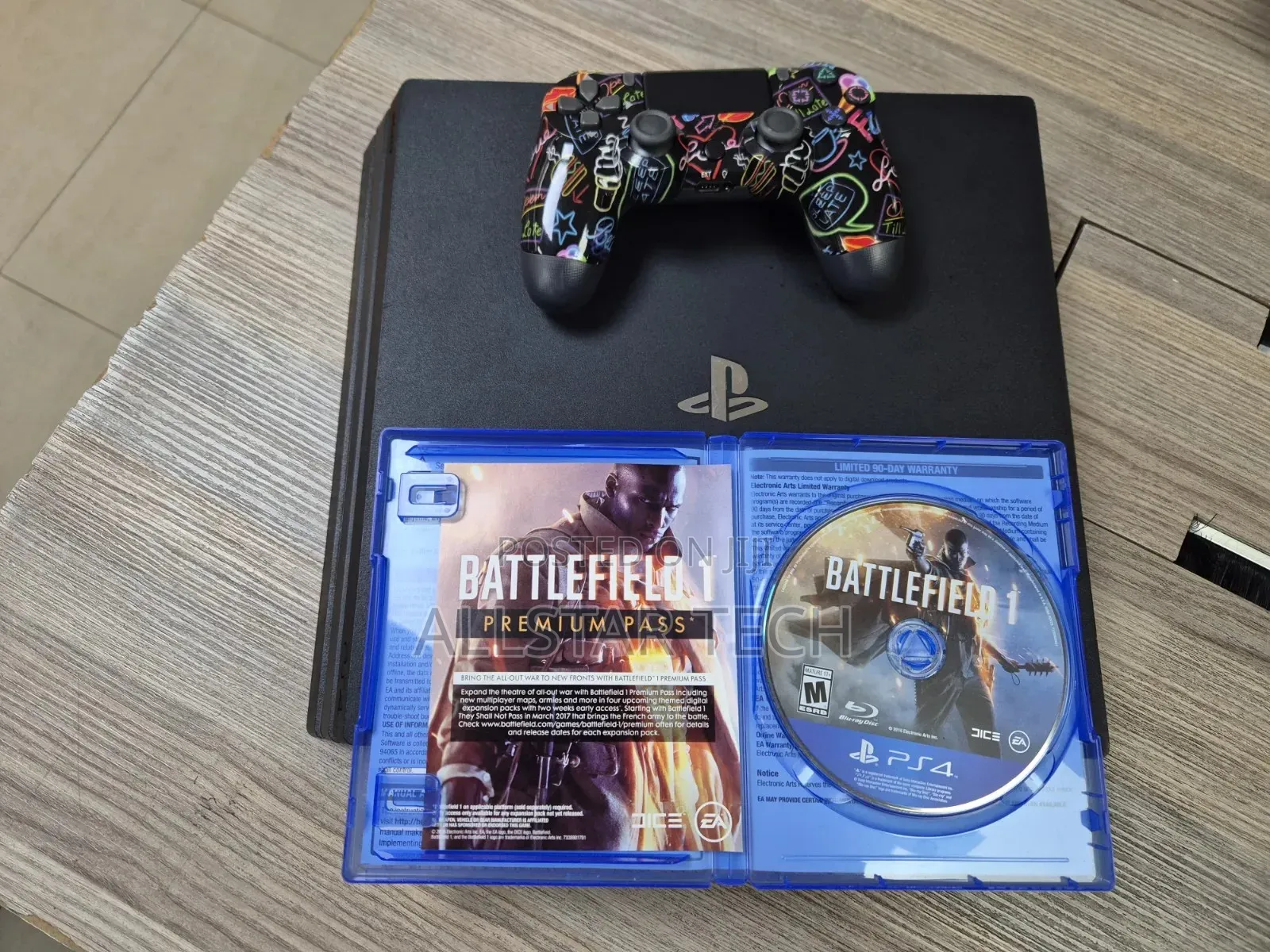 Sony Playstation 1 Controller With 1 Battlefield Game.