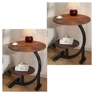 Round 2 in 1 Coffee/Laptop Table Walnut