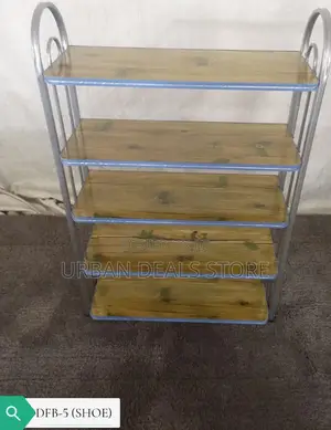 5 Tier Wooden Imported Shoe Rack