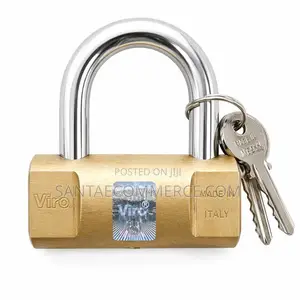 Heavy-Duty Solid Brass Padlock With Hardened Steel