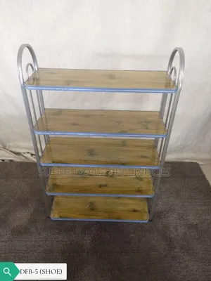 5 Tier Wooden Imported Shoe Rack
