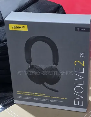 Jabra Evolve2 75 Usb-a Wireless Headset Uc Link 380a 27599-989-999