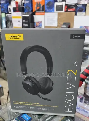 Jabra Evolve2 75 Uc Wireless Noise-Canceling Headset (Black)