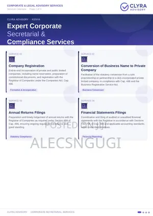 Company Registration & Corporate Services